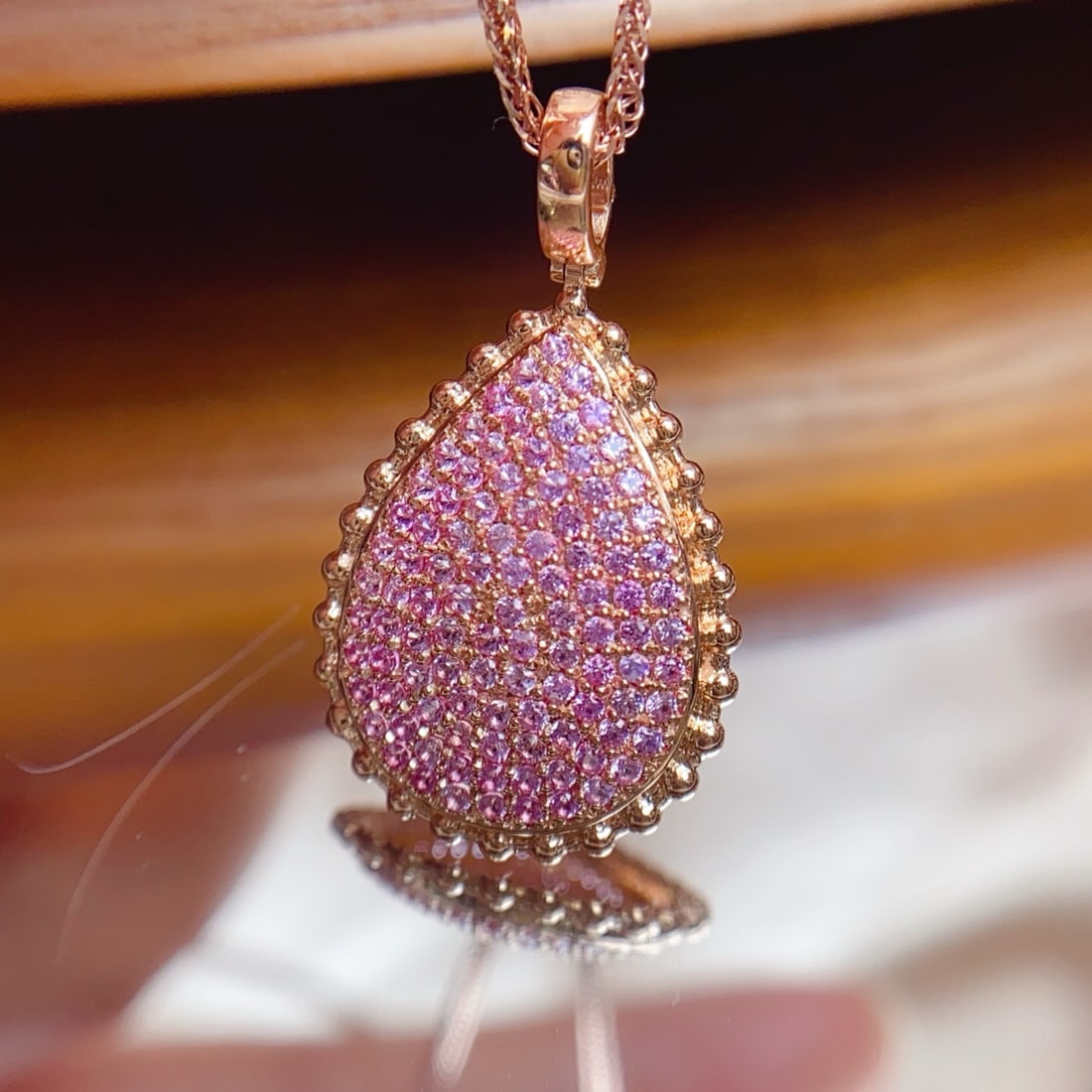 14k Gold 1.45 Ct Natural Sapphire Pendant( Without Chain ) - 2