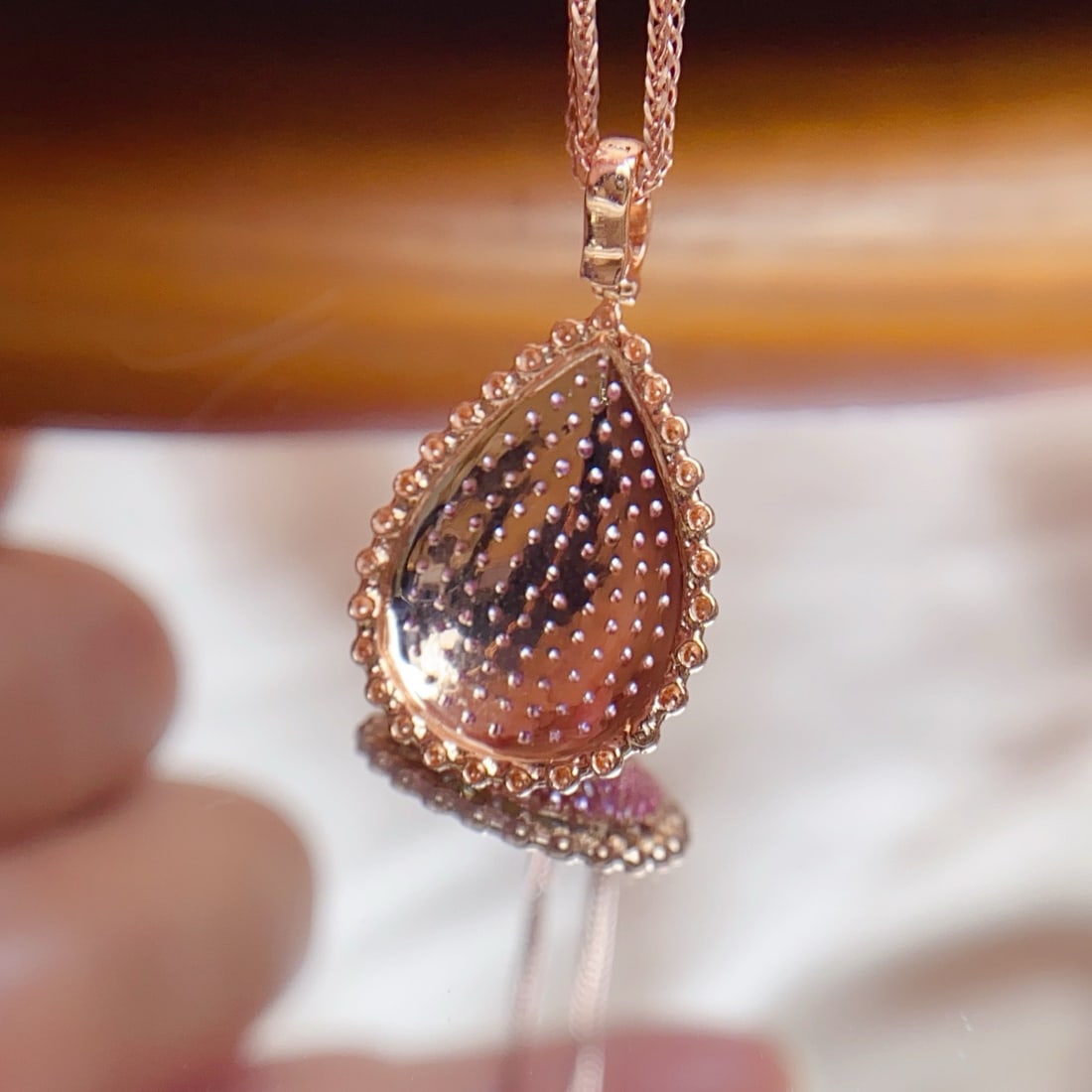 14k Gold 1.45 Ct Natural Sapphire Pendant( Without Chain ) - 3
