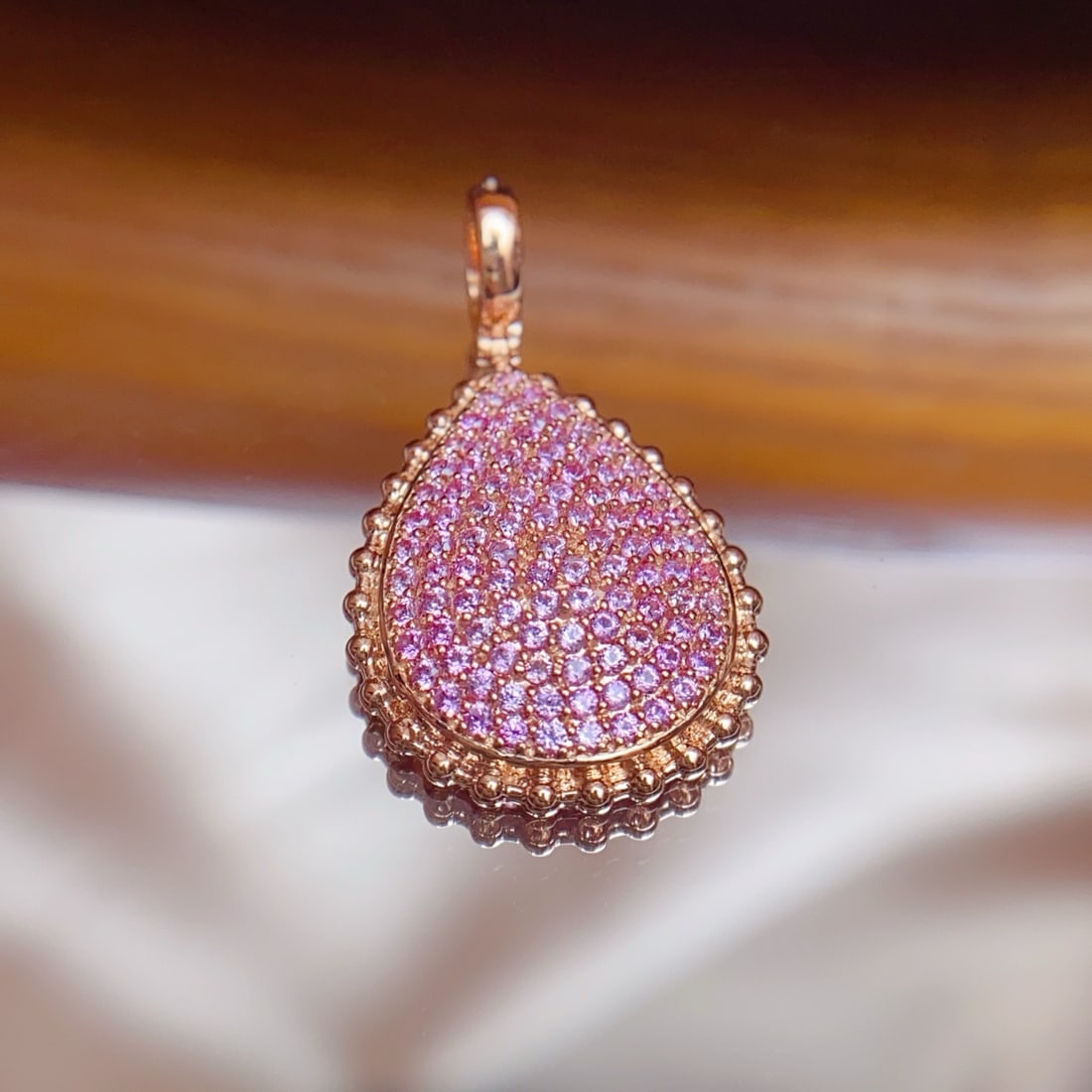 14k Gold 1.45 Ct Natural Sapphire Pendant( Without Chain ) - 5