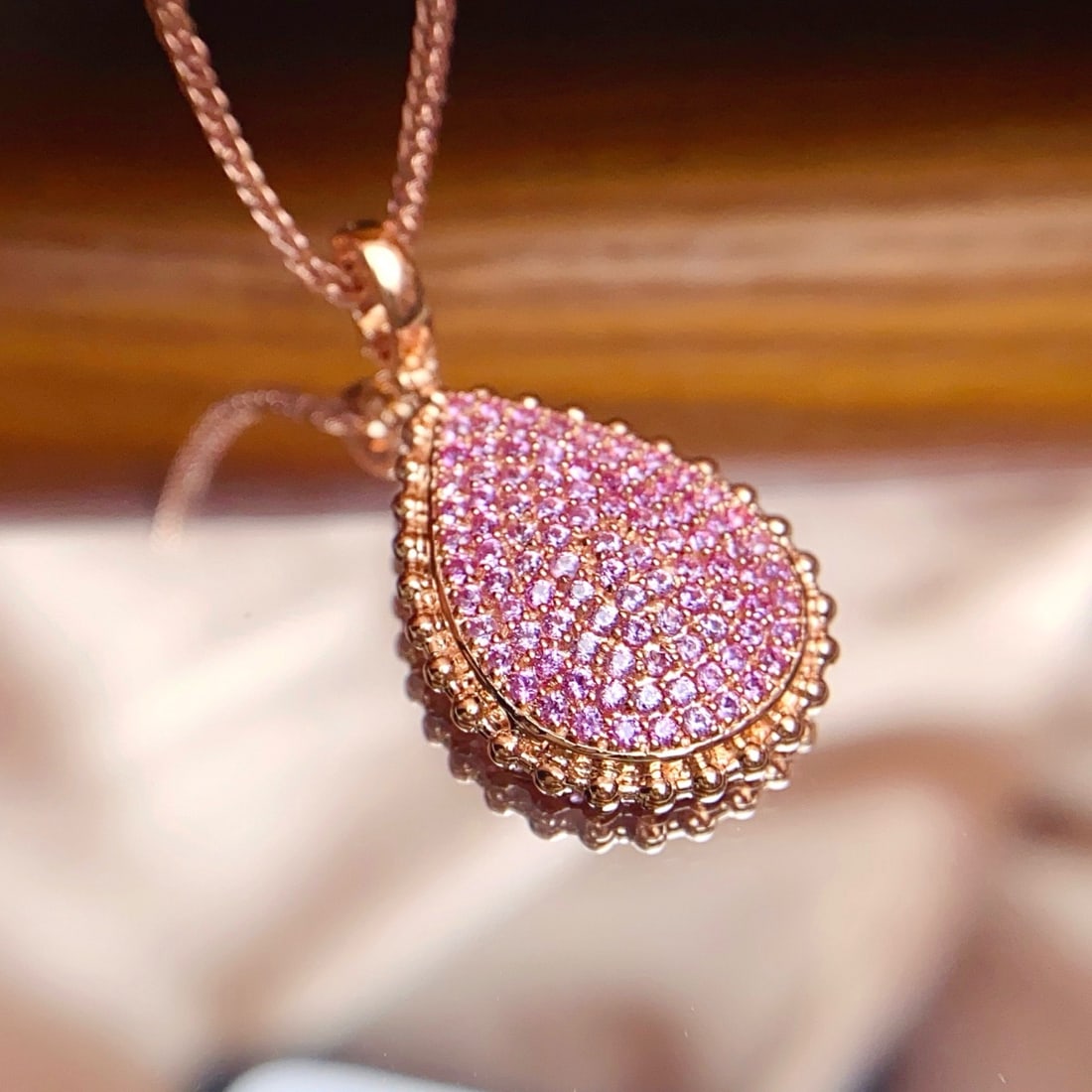 14k Gold 1.45 Ct Natural Sapphire Pendant( Without Chain ) - 6