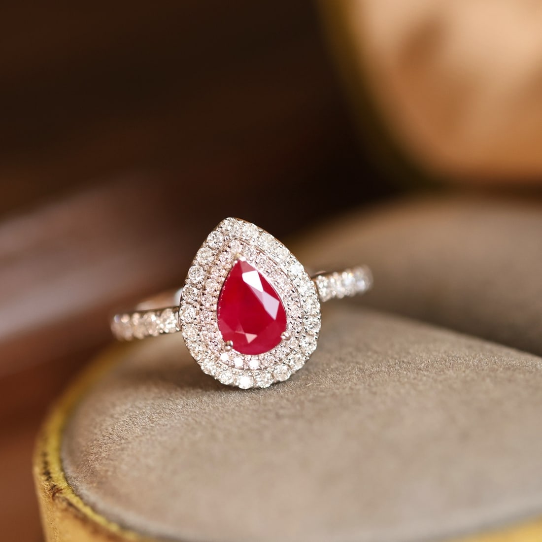 14k Gold 1.66 Ctw Natural Ruby & Diamond Ring - 3