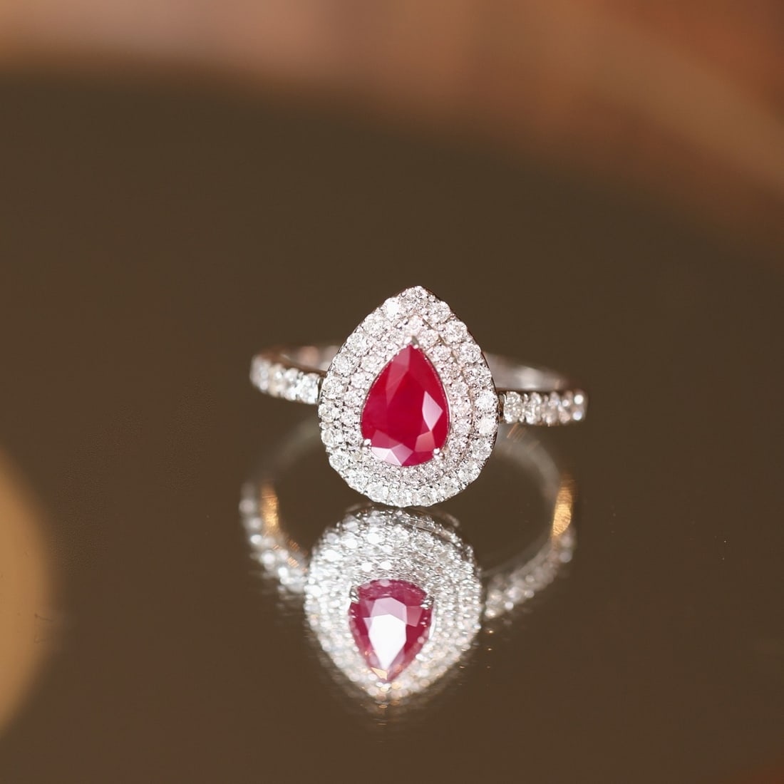 14k Gold 1.66 Ctw Natural Ruby & Diamond Ring - 6