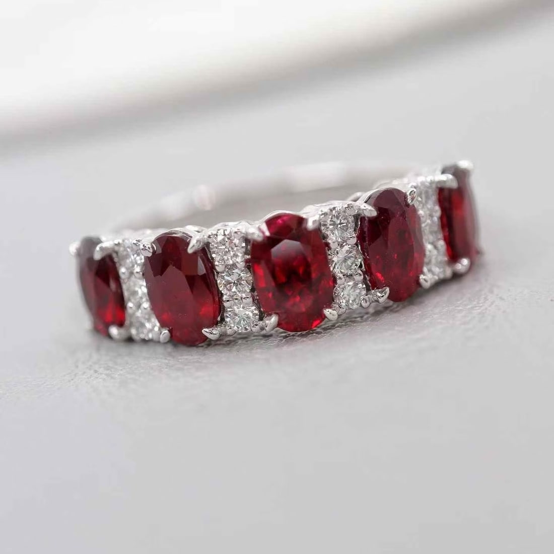 14k Gold 1.88 Ctw Natural Ruby & Diamond Ring - 5