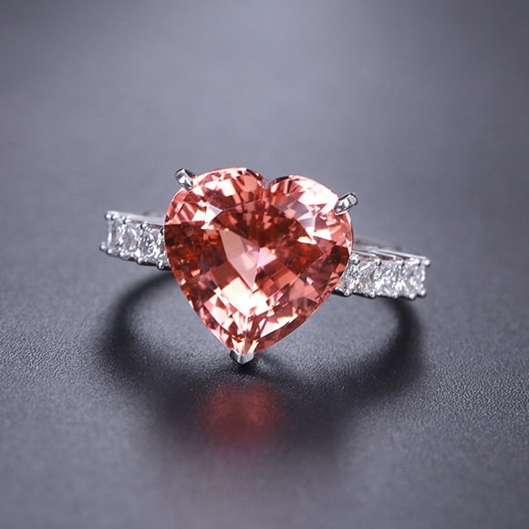 14k Gold 5.81 Ctw Natural Tourmaline & Diamond Ring - 5