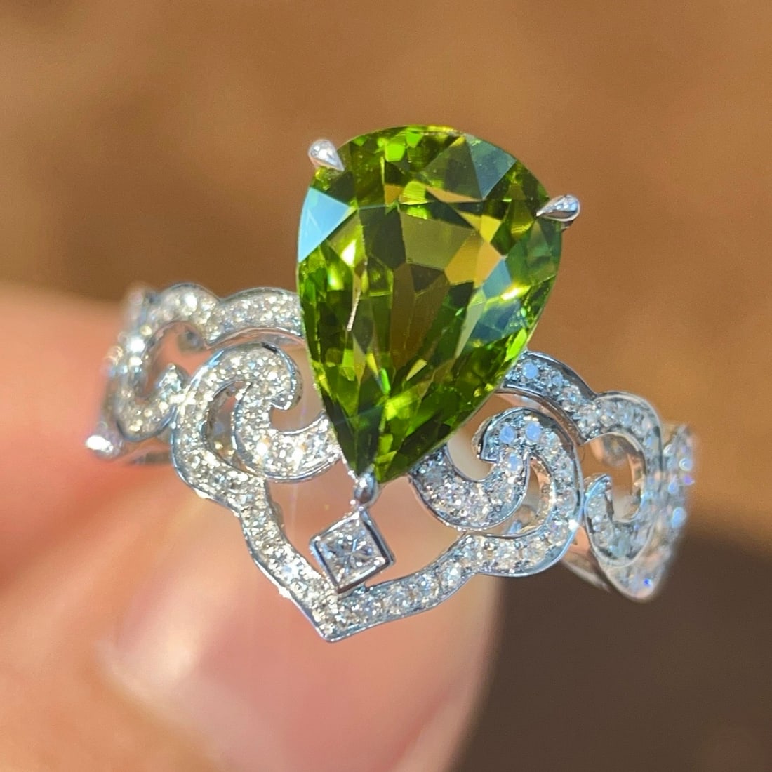 14k Gold 3.99 Ctw Natural Tourmaline & Diamond Ring - 2