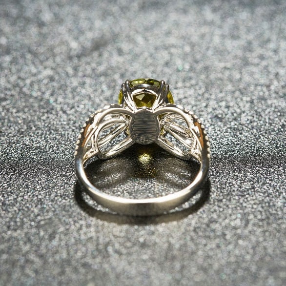 14k Gold 3.39 Ctw Natural Tourmaline & Diamond Ring - 5