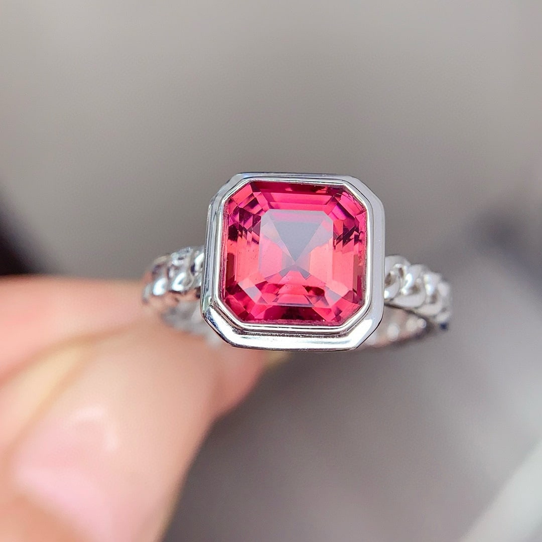 14k Gold 3.6 Ct Natural Tourmaline Ring - 6