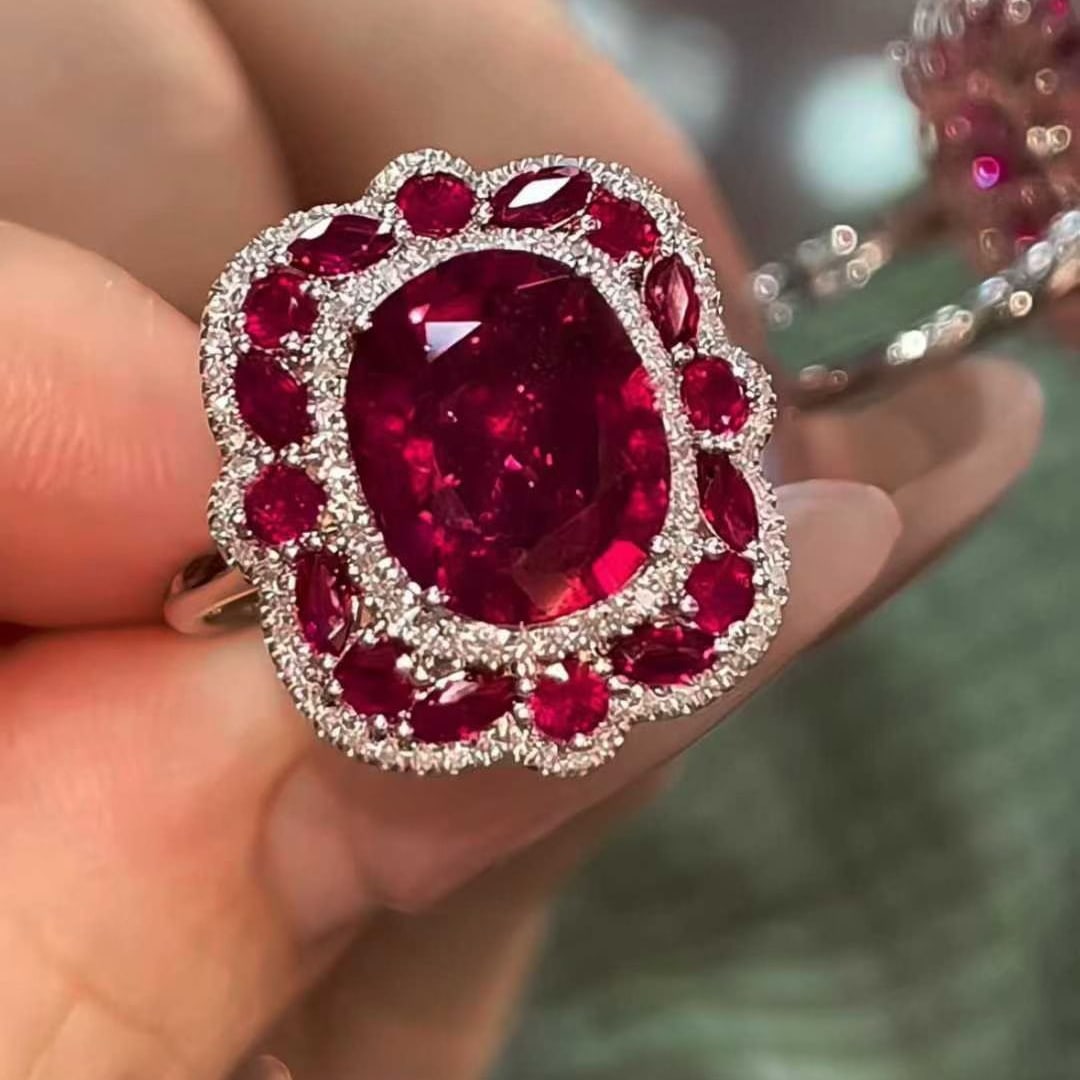 14k Gold 3.5 Ct Natural Tourmaline & Diamond Ring - 3