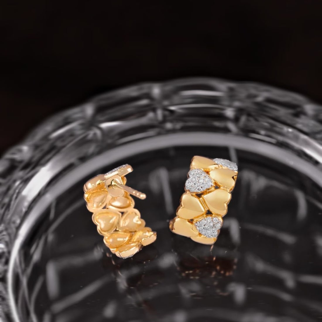 14k Gold 0.36 Ct Natural H Diamond Earrings - 2