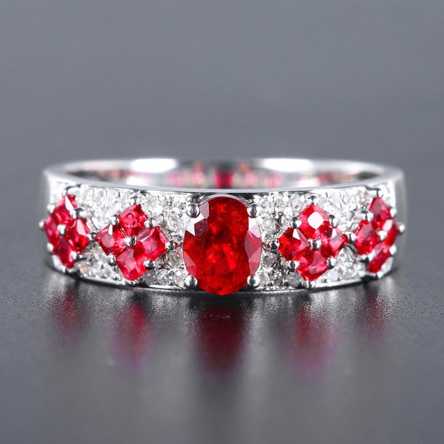 14k Gold 1.02 Ctw Natural Ruby & Ruby Ring (1 of 7)