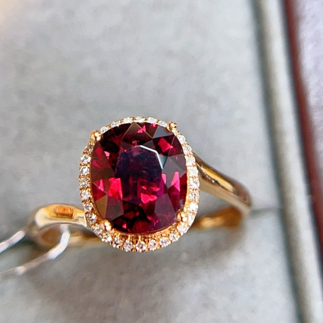 14k Gold 1.84 Ctw Natural Tourmaline & Diamond Ring - 2