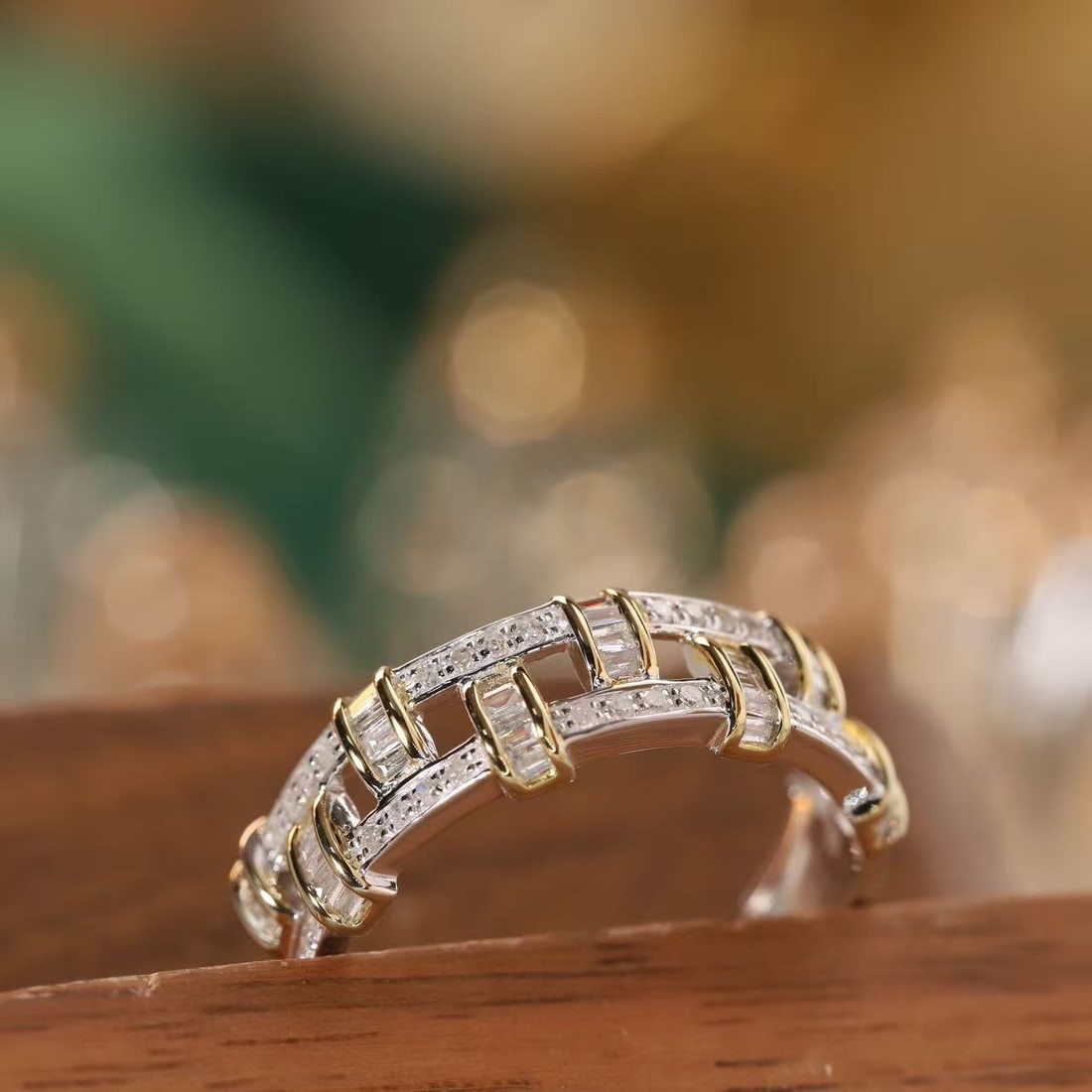14k Gold 0.45 Ct Natural H Diamond Ring - 2