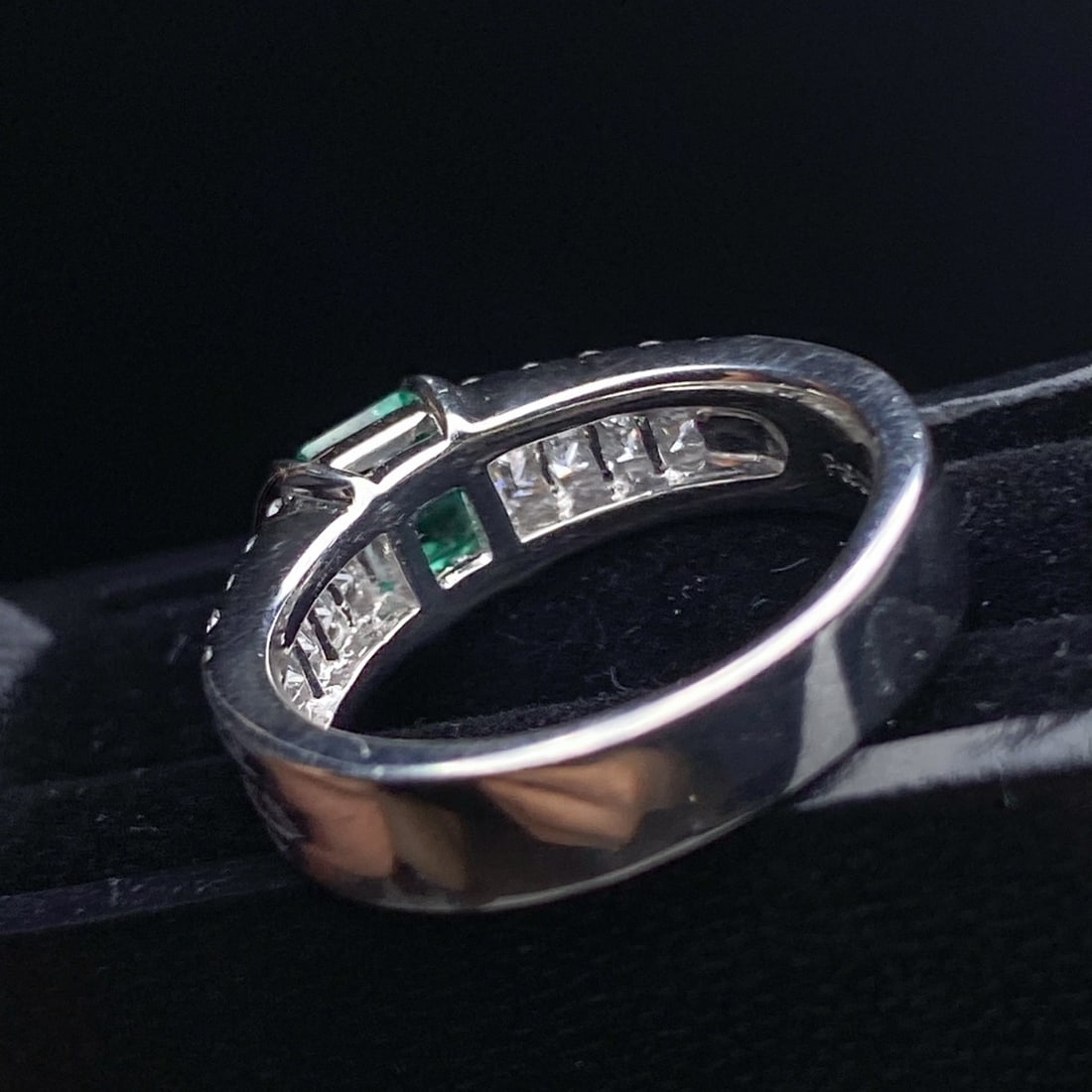 14k Gold 1.04 Ctw Natural Emerald & Diamond Ring - 6