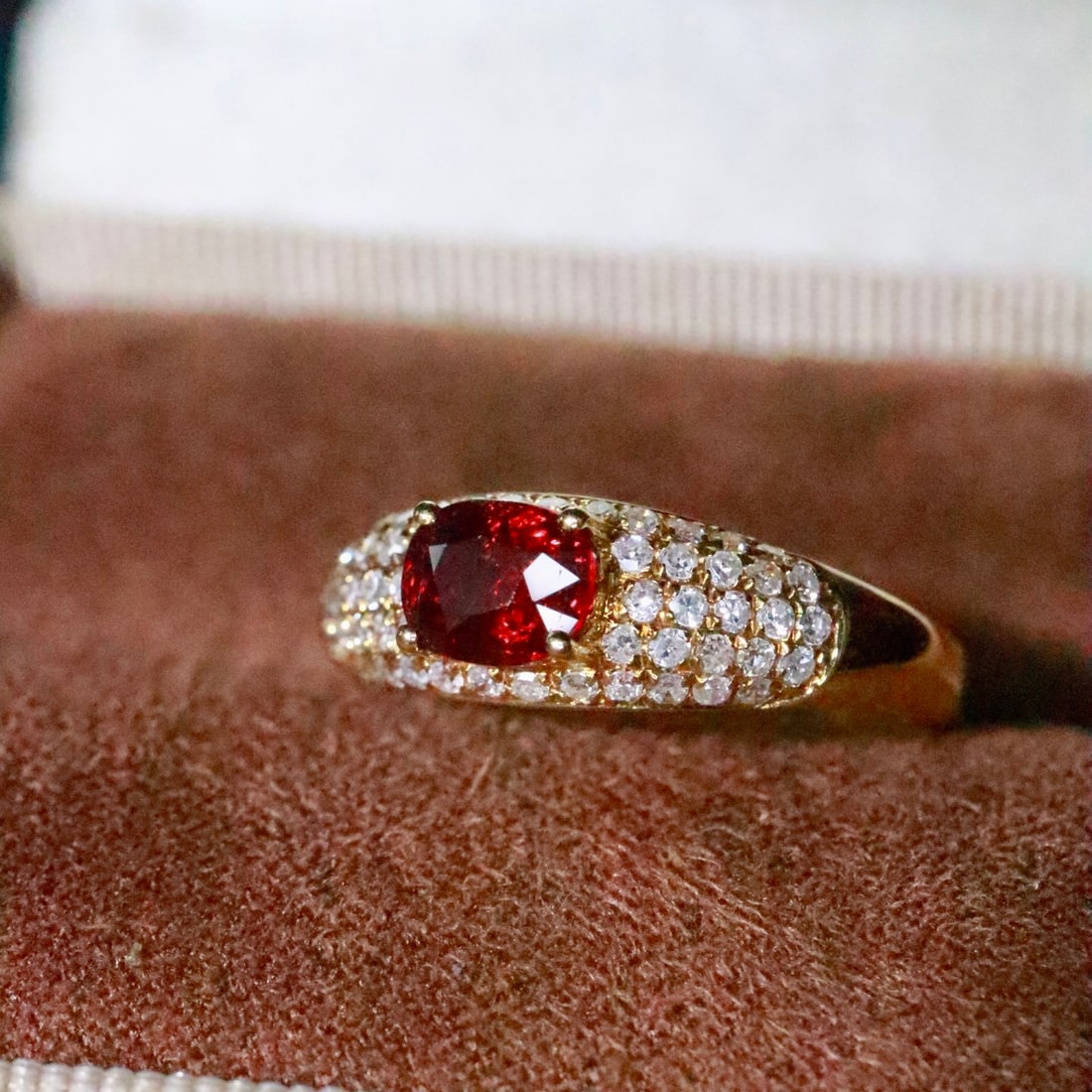14k Gold 1.27 Ctw Natural Ruby & Diamond Ring - 2
