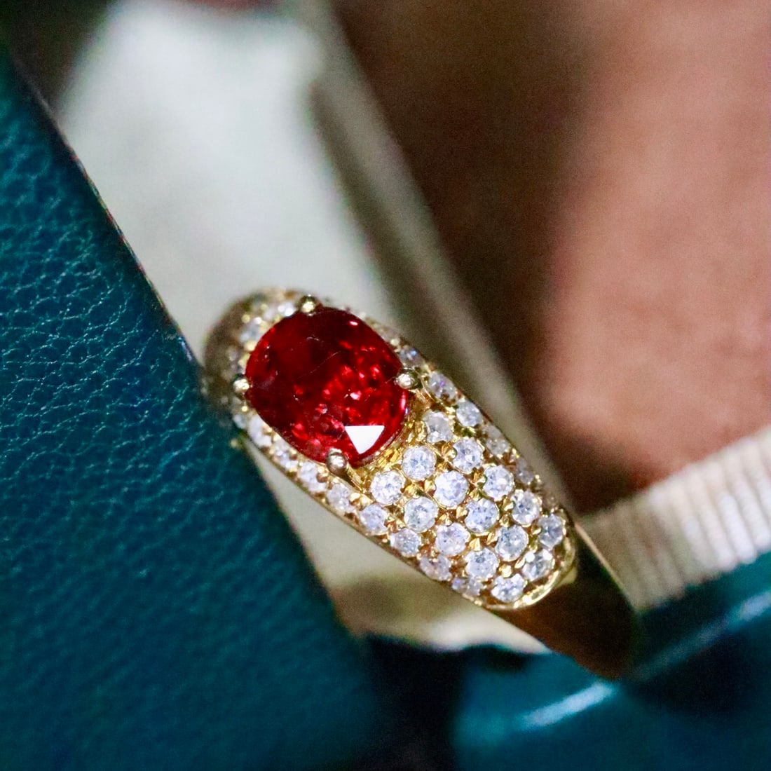 14k Gold 1.27 Ctw Natural Ruby & Diamond Ring - 4