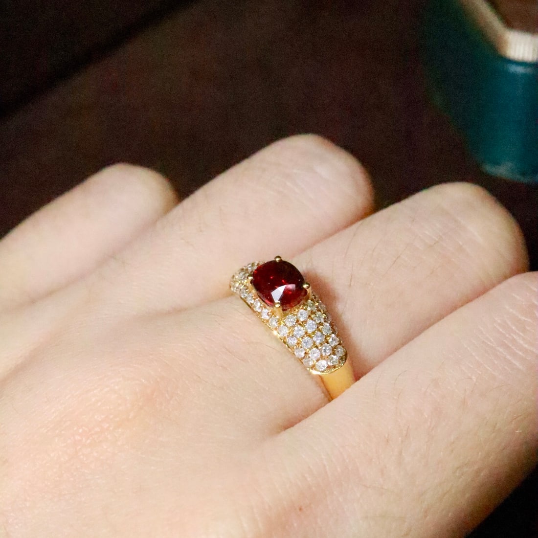 14k Gold 1.27 Ctw Natural Ruby & Diamond Ring - 5