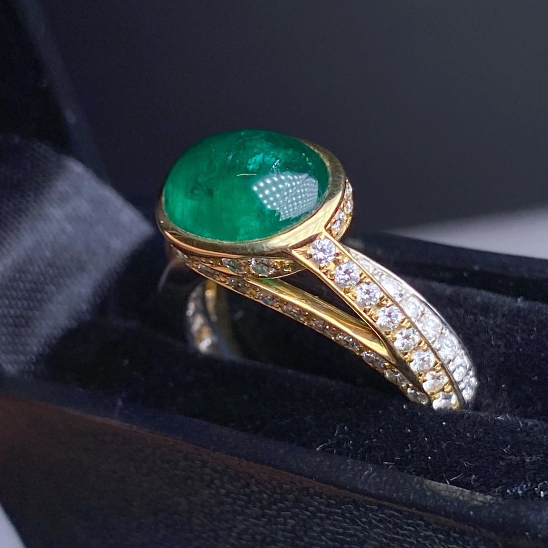 14k Gold 3.47 Ctw Natural Emerald & Diamond Ring - 4