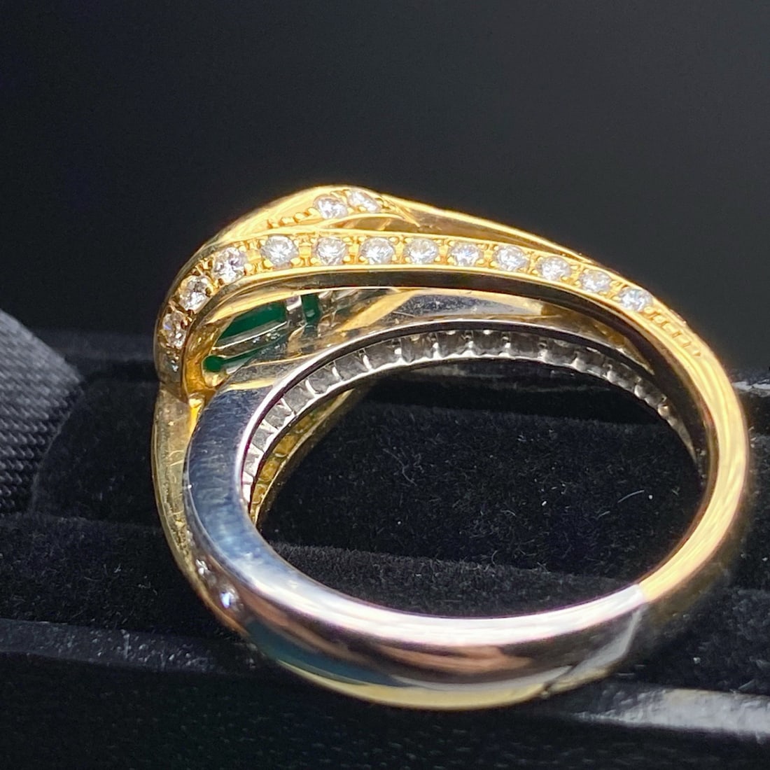 14k Gold 3.47 Ctw Natural Emerald & Diamond Ring - 5