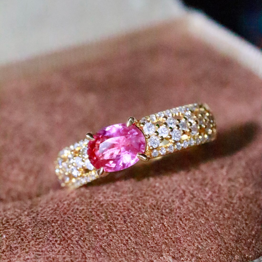 14k Gold 1.11 Ctw Natural Ruby & Diamond Ring - 3