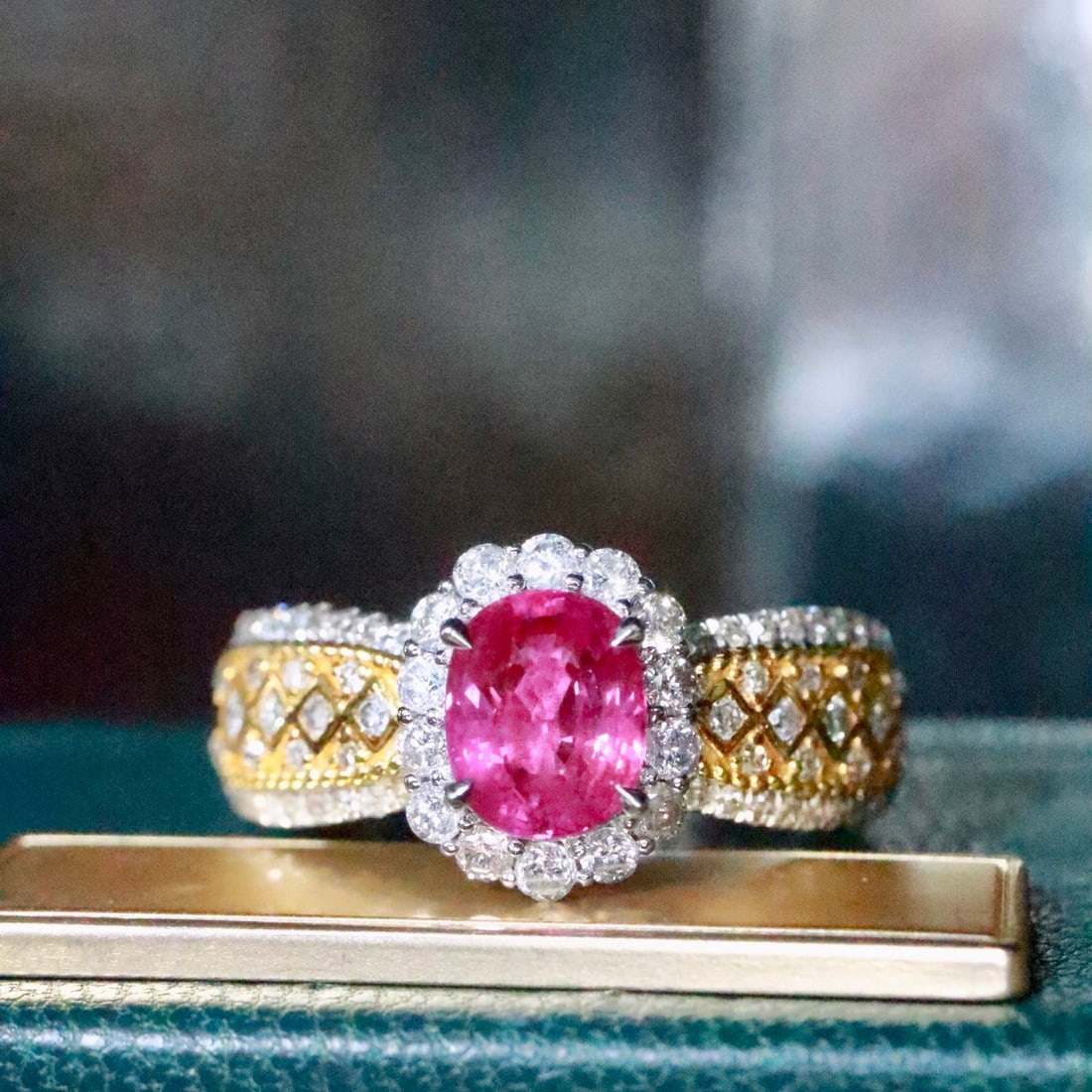 14k Gold 1.46 Ctw Natural Ruby & Diamond Ring - 3
