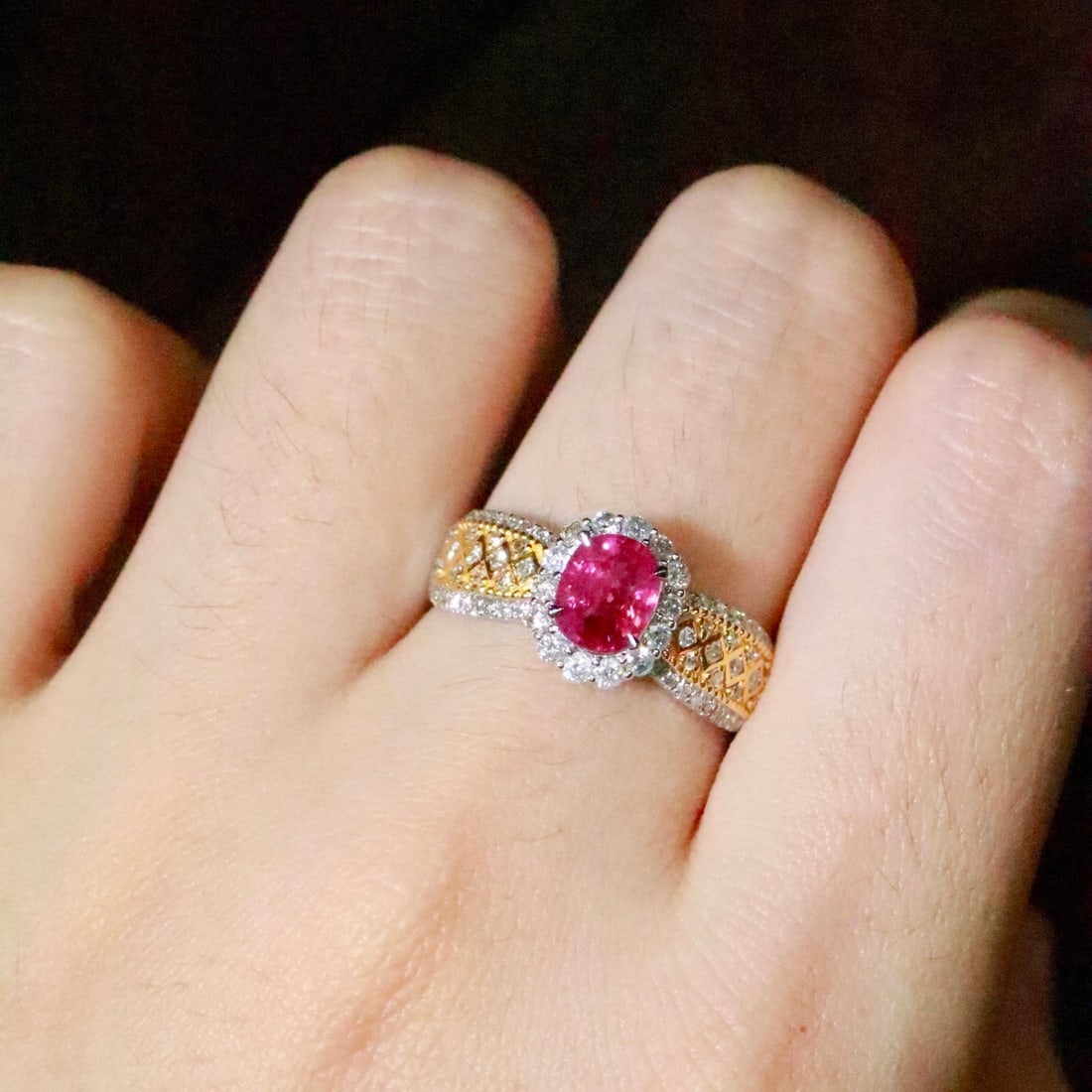 14k Gold 1.46 Ctw Natural Ruby & Diamond Ring - 5