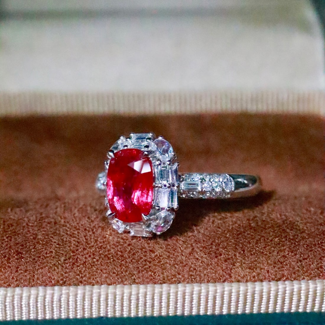 14k Gold 1.71 Ctw Natural Ruby & Diamond Ring - 2