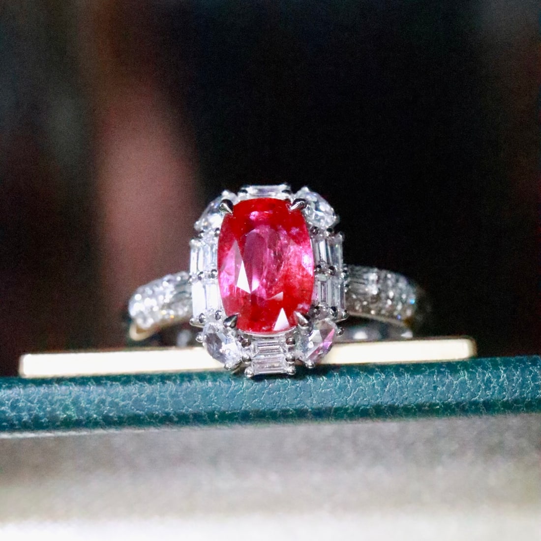 14k Gold 1.71 Ctw Natural Ruby & Diamond Ring - 4