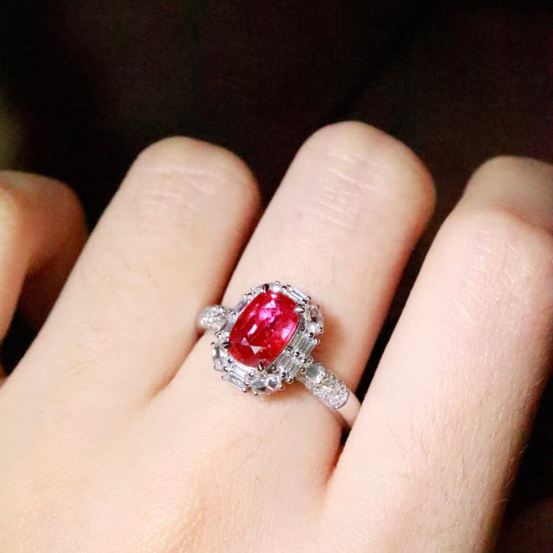 14k Gold 1.71 Ctw Natural Ruby & Diamond Ring - 5