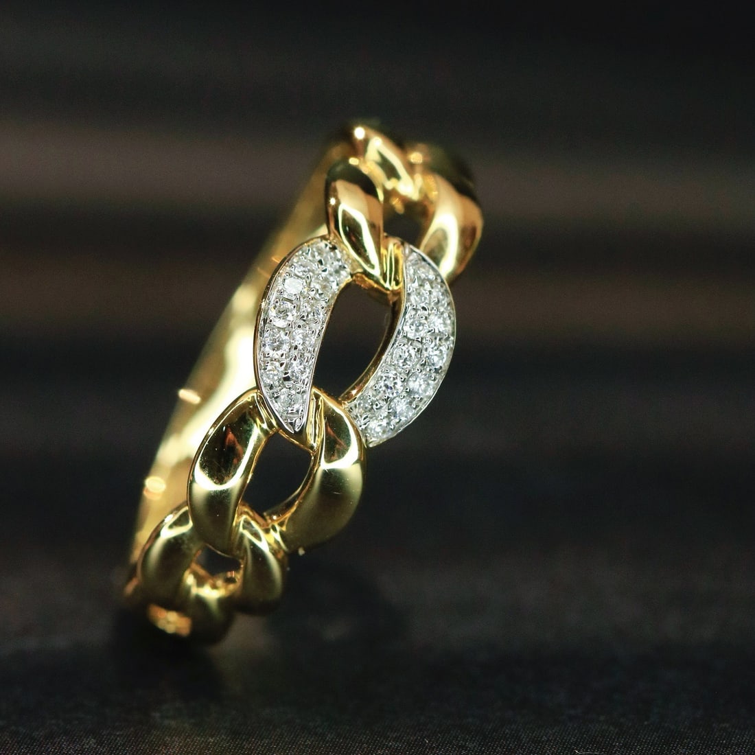 14k Gold 0.1 Ct Natural H Diamond Ring - 4