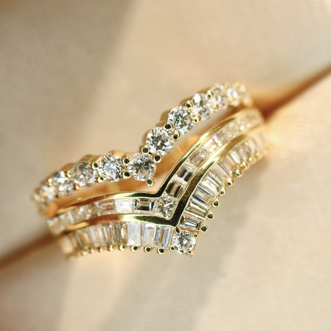 14k Gold 1.6 Ct Natural H Diamond Ring - 3