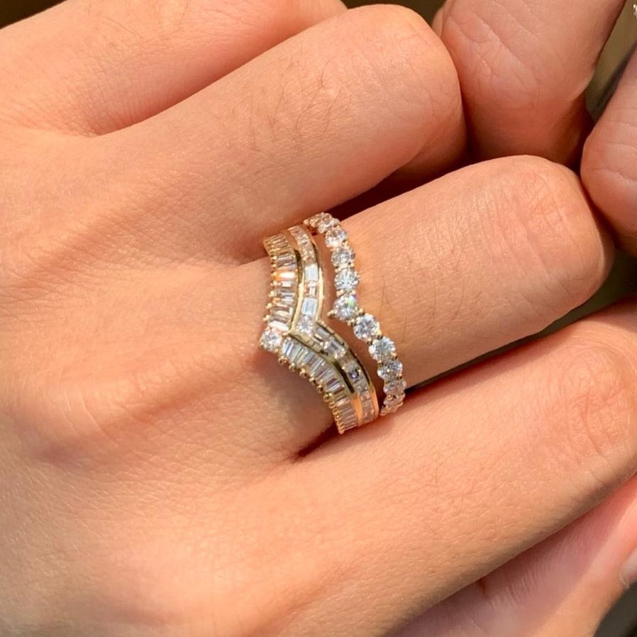 14k Gold 1.6 Ct Natural H Diamond Ring - 4