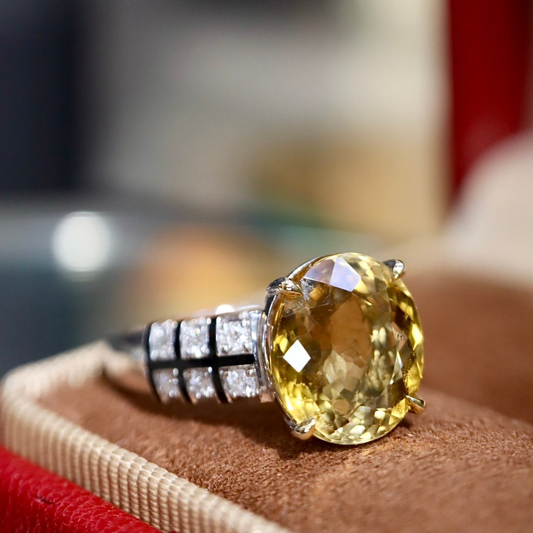 14k Gold 3.57 Ctw Natural Tourmaline & Diamond Ring - 2