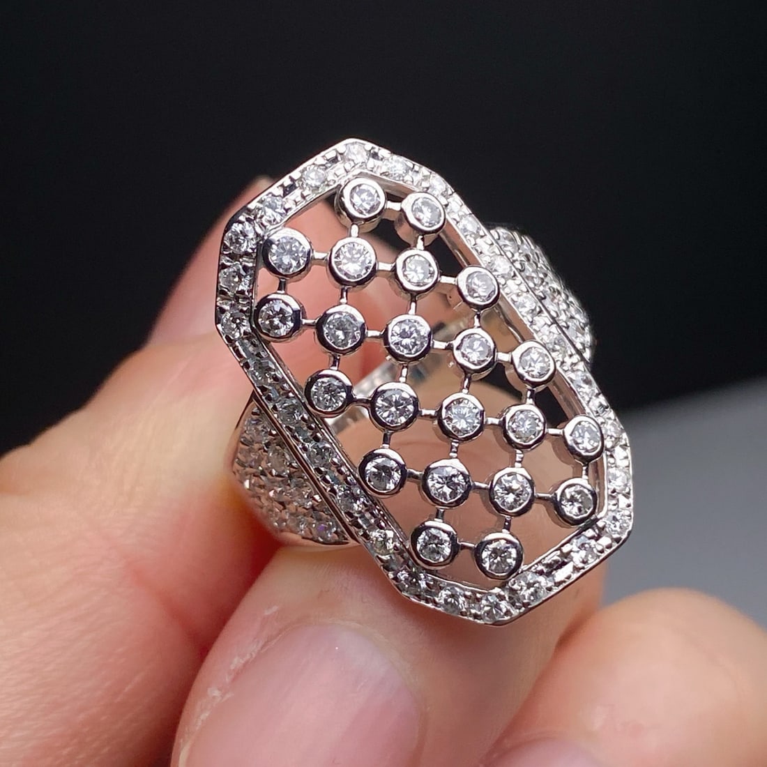 14k Gold 1.10 Ct Natural H Diamond Ring - 3
