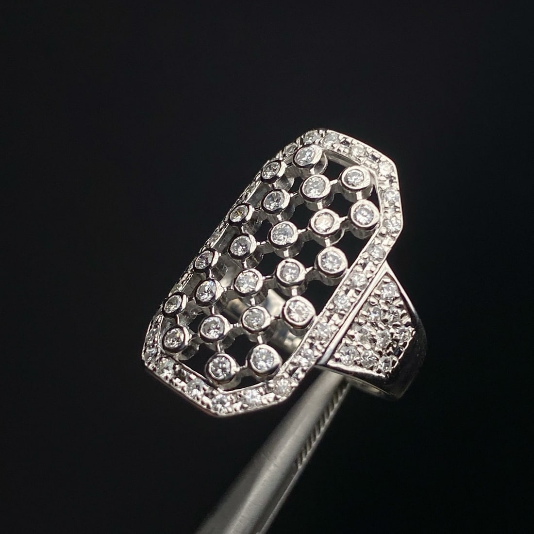 14k Gold 1.10 Ct Natural H Diamond Ring - 5