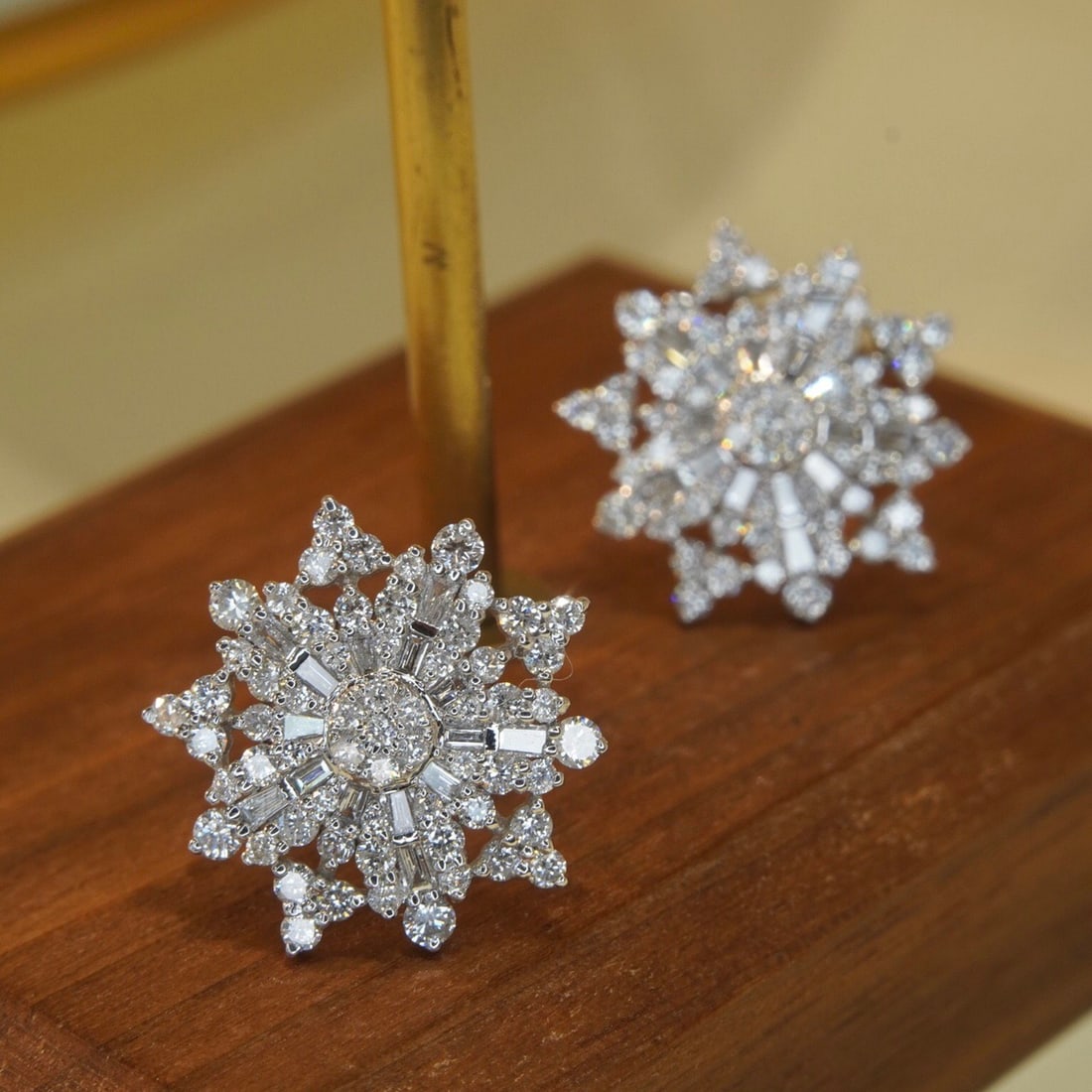 14k Gold 1.34 Ct Natural H Diamond Earrings - 2