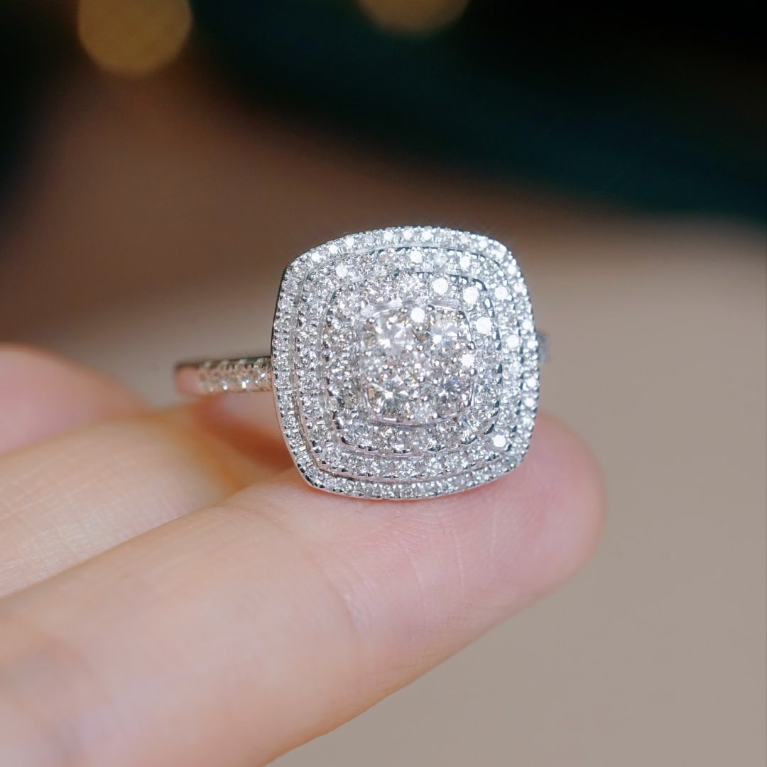 14k Gold 1.00 Ct Natural H Diamond Ring: Ref:231154356 // gold content:14k gold // ring size:7. 25us // // main gemstone:diamond // shape:round // carat weight:1. 00ct // clarity grade:vs-si // color:h // treatment:natural // cut grade:g //