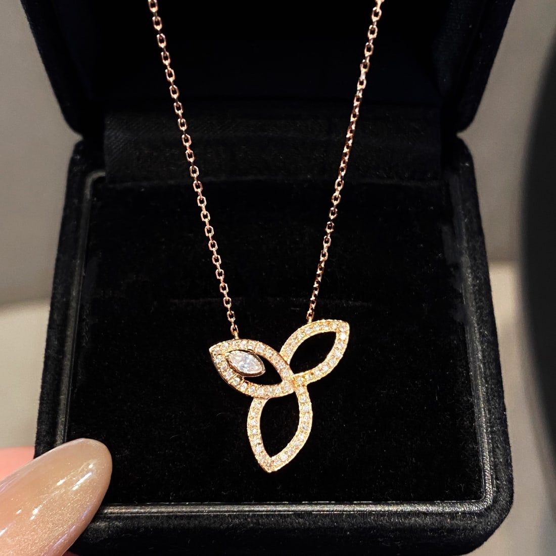 14k Gold 0.19 Ctw Natural H Diamond Necklace - 2