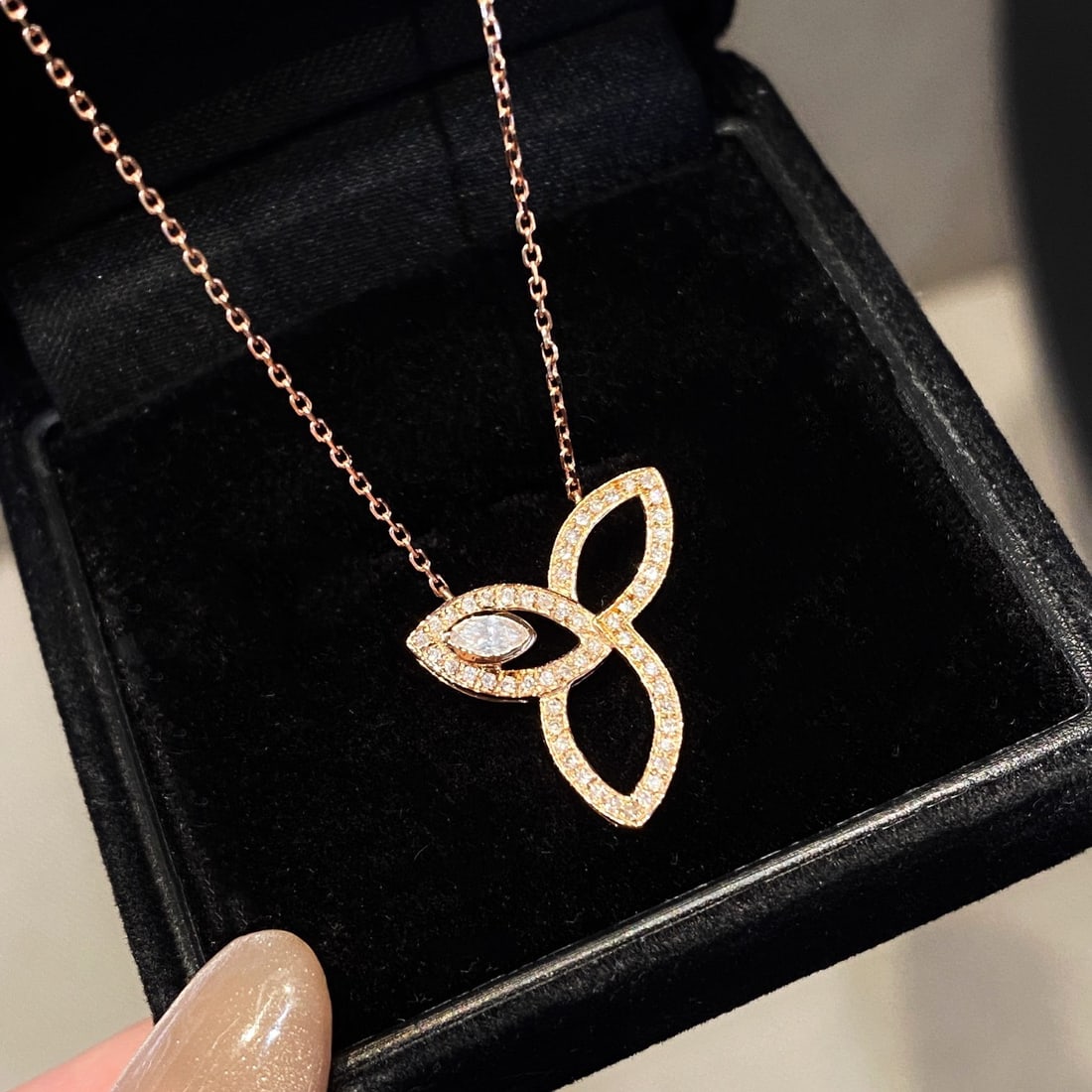 14k Gold 0.19 Ctw Natural H Diamond Necklace - 5