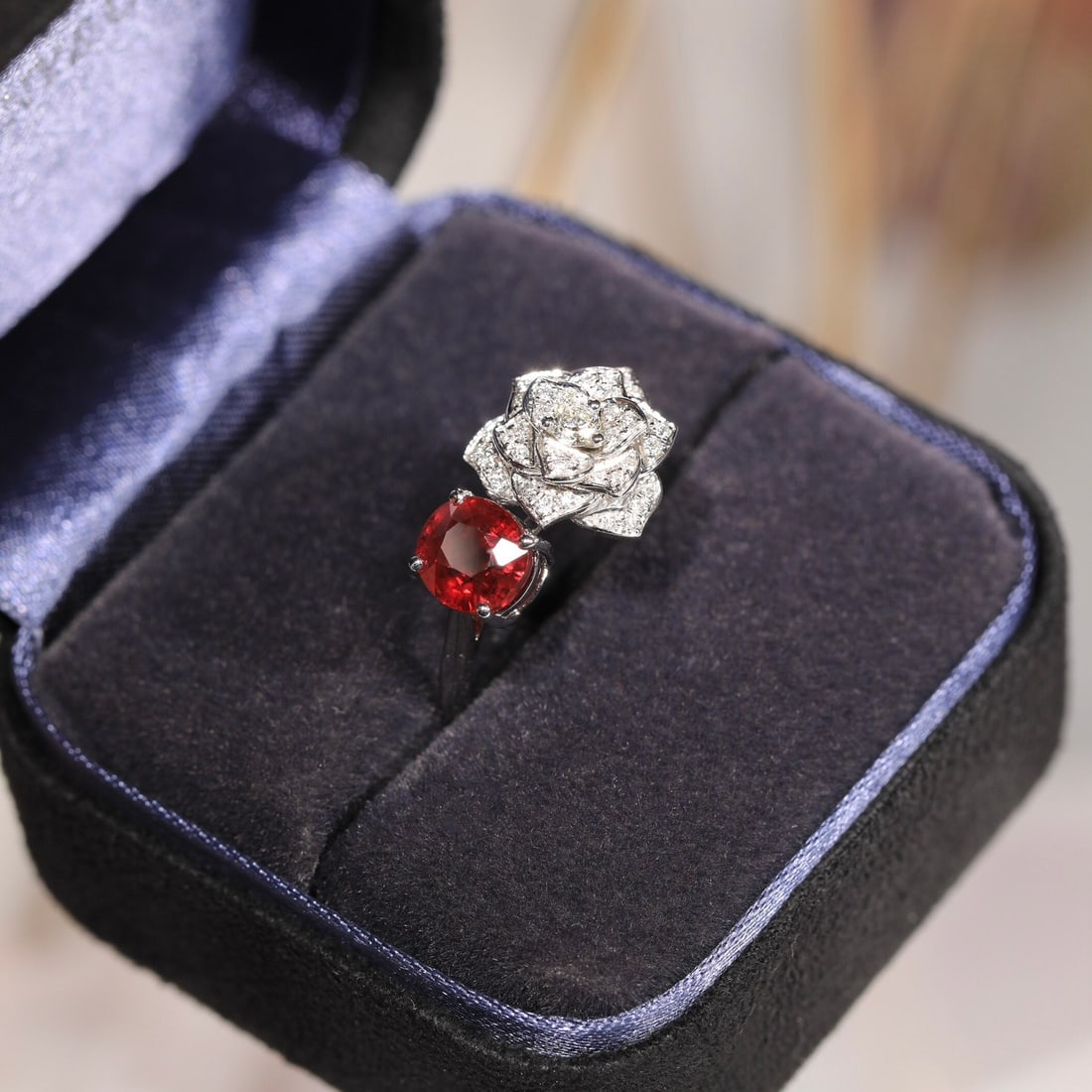 14k Gold 1.85 Ct Natural Ruby & Diamond Ring - 6
