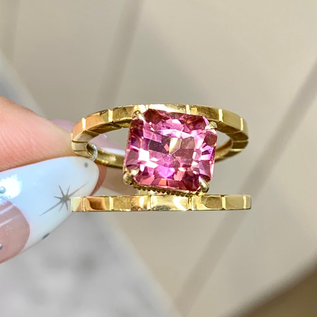 14k Gold 3.22 Ct Natural Tourmaline Ring - 3