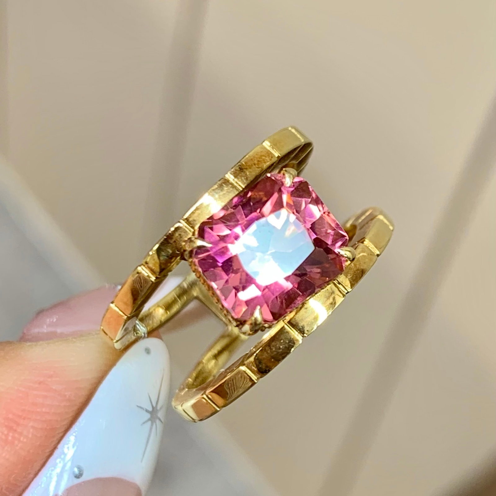 14k Gold 3.22 Ct Natural Tourmaline Ring - 4