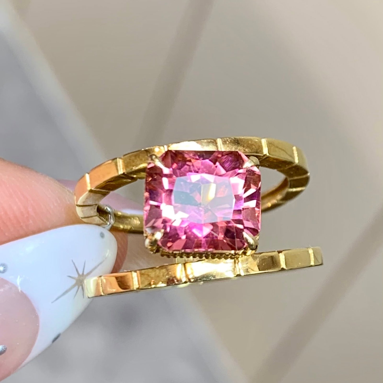 14k Gold 3.22 Ct Natural Tourmaline Ring - 6