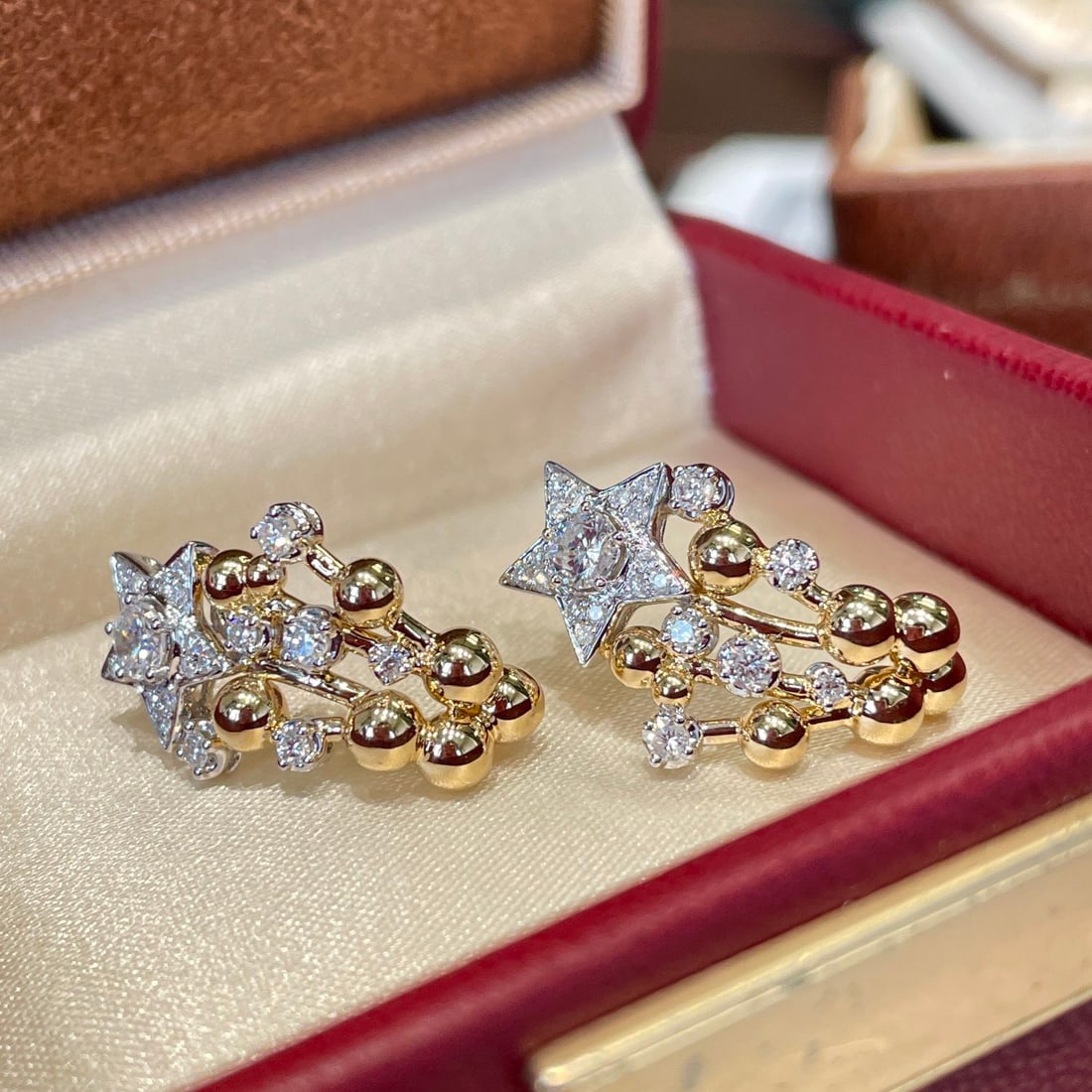14k Gold 0.7 Ct Natural H Diamond Earrings - 5