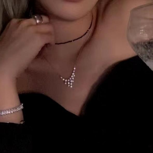 14k Gold 1.2 Ct Natural H Diamond Necklace - 8