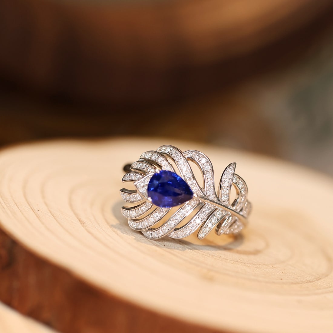 14k Gold 1.30 Ctw Natural Sapphire & Diamond Ring - 3