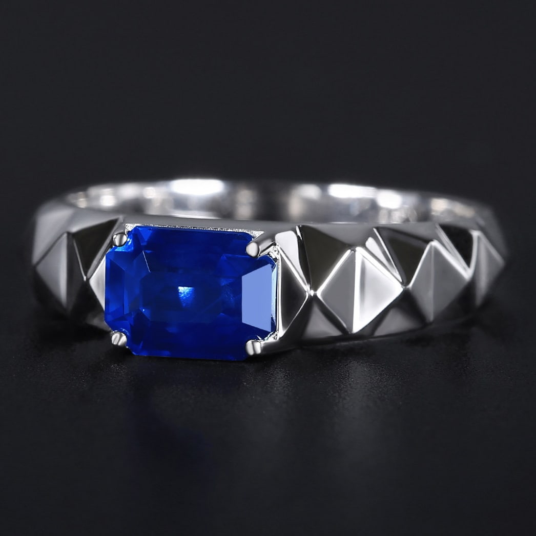 14k Gold 2 Ct Natural Sapphire Ring - 2