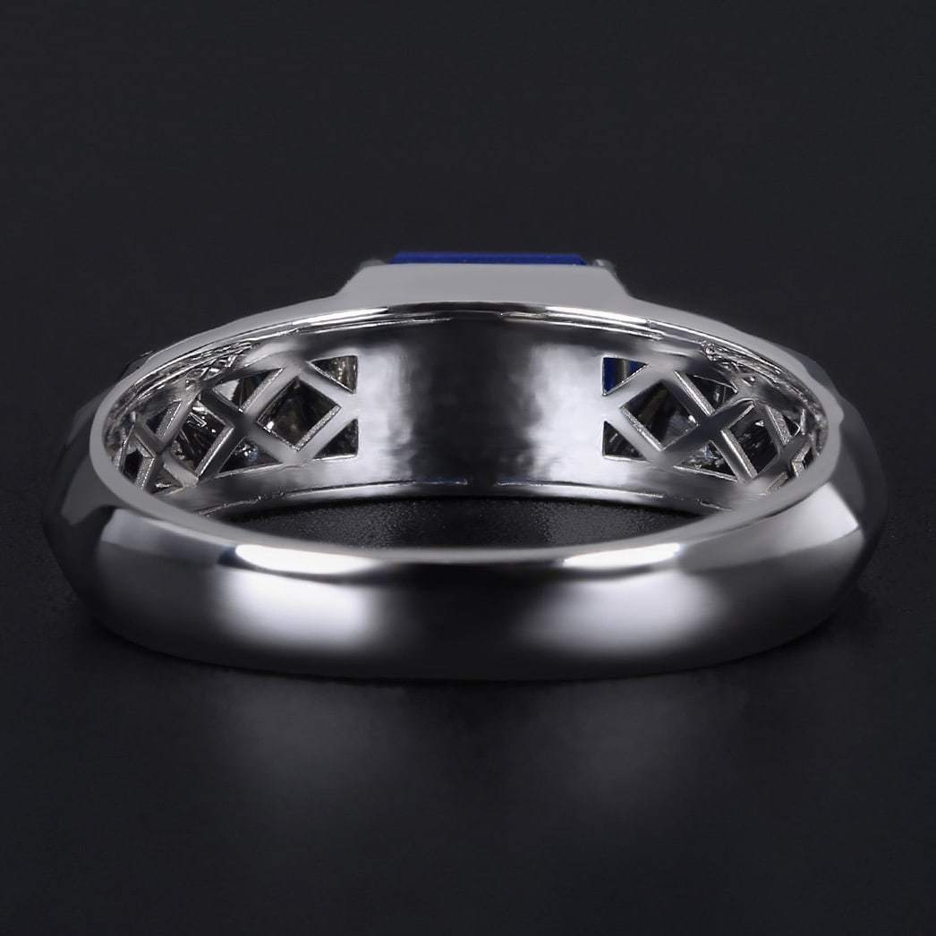 14k Gold 2 Ct Natural Sapphire Ring - 4