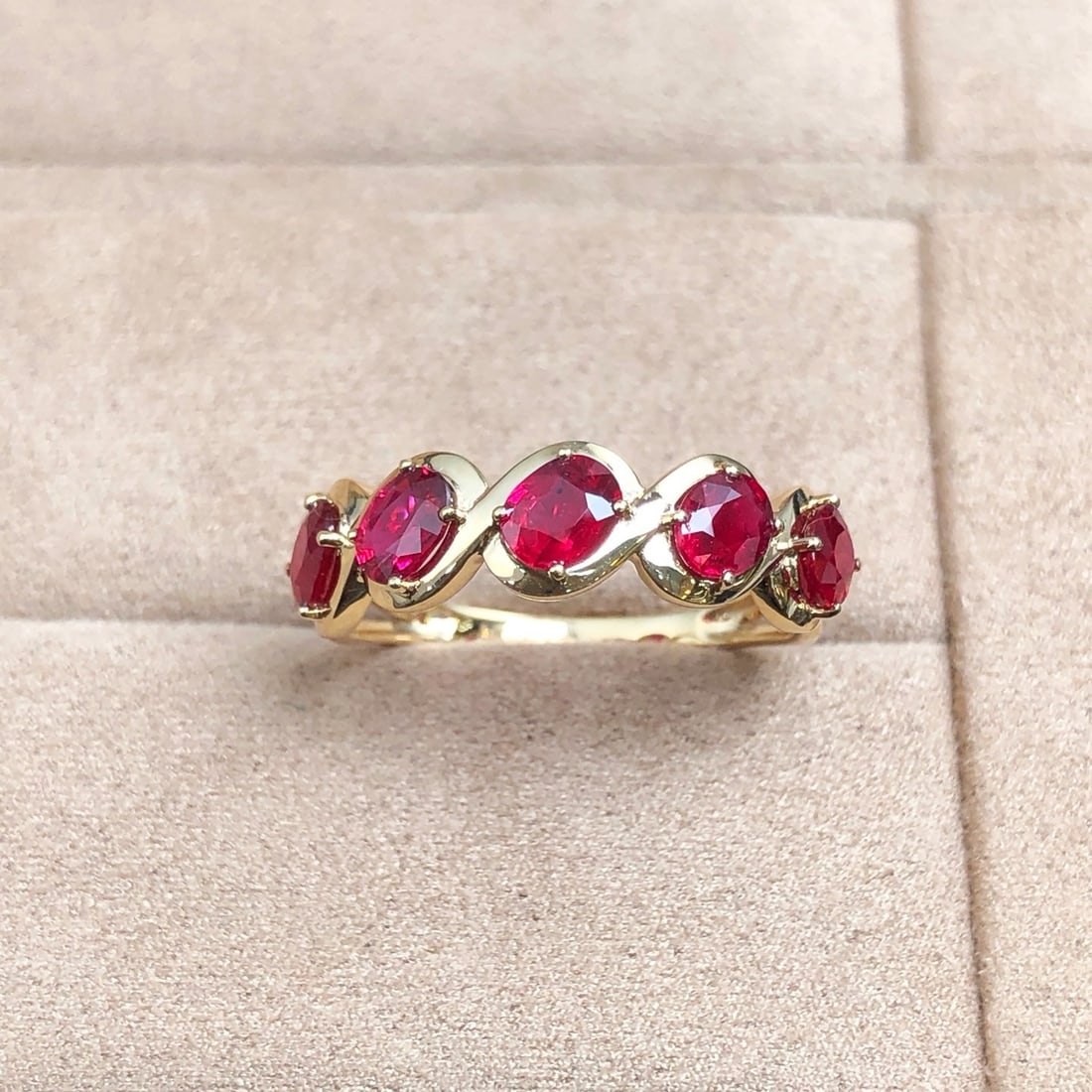 14k Gold 1.46 Ct Natural Ruby Ring - 2