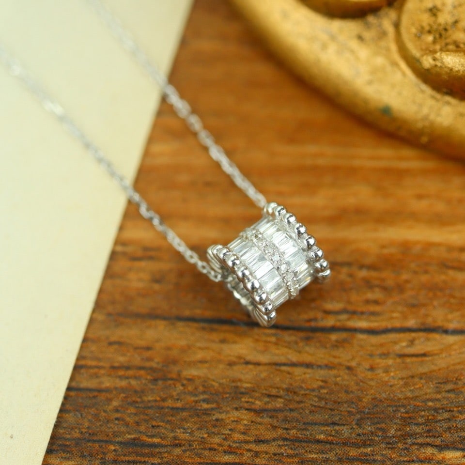14k Gold 0.55 Ct Natural H Diamond Pendant( Without Chain ) - 2