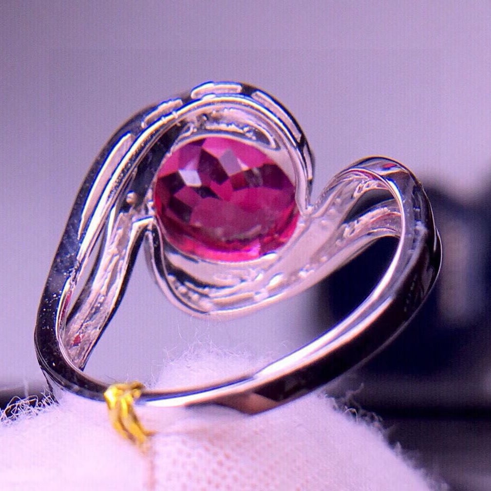 14k Gold 2.9 Ct Natural Tourmaline & Diamond Ring - 6